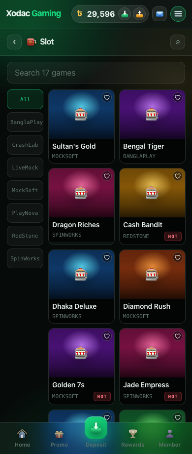A game category in the lobby